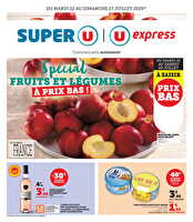 Spécial fruit et légumes à prix bas ! chez Super U Valable du 22 au 27 juillet 2025