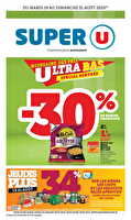 Quinzaine des prix ultra bas spécial rentrée chez Super U Valable du 19 au 31 août 2025