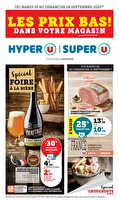 Les prix bas dans votre magasin! des magasins Super U Valable du 16 au 28 septembre 2025