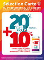 Ma sélection carte u des magasins Super U Valable du 09 septembre au 19 octobre 2025