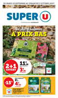 Jardin d'automne à prix bas des magasins Super U Valable du 23 septembre au 05 octobre 2025