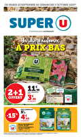 Jardin d'automne à prix bas des magasins Super U Valable du 23 septembre au 05 octobre 2025