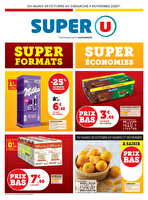 Super formats super économies chez Super U Valable du 28 octobre au 09 novembre 2025