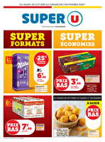 Super formats super économies des magasins Super U Valable du 28 octobre au 09 novembre 2025