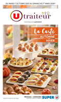 La carte automne hiver chez Super U Valable du 07 octobre 2025 au 01 mars 2026