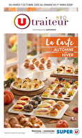 La carte automne hiver des magasins Super U Valable du 07 octobre 2025 au 01 mars 2026