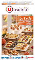 La carte automne hiver chez Super U Valable du 07 octobre 2025 au 01 mars 2026