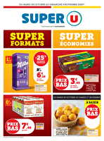 Super formats super économies chez Super U Valable du 28 octobre au 09 novembre 2025