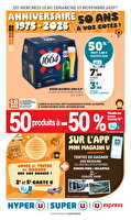 50 ans à vos côtés chez Super U Valable du 12 au 23 novembre 2025