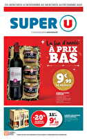 La fin d'année à prix bas chez Super U Valable du 12 novembre au 24 décembre 2025