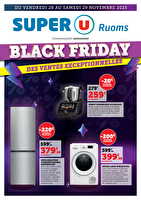 Black friday ! ventes exceptionnelles chez Super U Valable du 28 au 29 novembre 2025