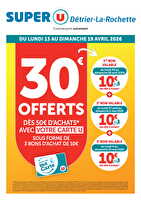 Offre exceptionnelle dans votre super u ! chez Super U Valable du 13 au 19 avril 2026