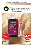 Parapharmacie des magasins Super U Valable du 07 au 25 avril 2026
