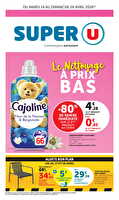 Les prix bas de la semaine des magasins Super U Valable du 14 au 26 avril 2026