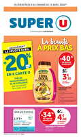 La beauté à prix bas chez Super U Valable du 08 au 19 avril 2026