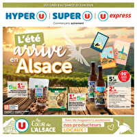 L'été arrive en alsace chez Super U Valable du 08 au 13 juin 2026