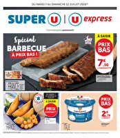 Le marché à prix bas chez Super U Valable du 07 au 12 juillet 2026