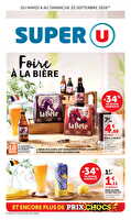Foire à la bière chez Super U Valable du 08 au 20 septembre 2026