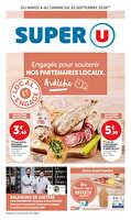 Engagés pour soutenir nos partenaires locaux ardèche chez Super U Valable du 08 au 20 septembre 2026