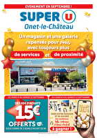Un magasin et une galerie repensés pour vous ! des magasins Super U Valable du 08 au 12 septembre 2026
