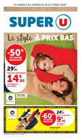 La mode à prix bas des magasins Super U Valable du 06 au 18 octobre 2026