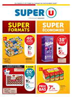 Les prix bas de la semaine des magasins Super U Valable du 27 octobre au 08 novembre 2026