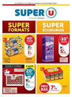 Les prix bas de la semaine des magasins Super U Valable du 27 octobre au 08 novembre 2026