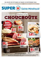 Foire à la choucroute ! des magasins Super U Valable du 29 octobre au 10 novembre 2026