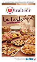 La carte automne hiver chez Super U Valable du 06 octobre 2026 au 28 février 2027