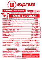 U express argentat foire au boeuf chez U express Valable du 17 au 22 mars 2025