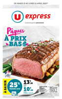 Pâques à prix bas chez U express Valable du 15 au 21 avril 2025