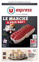 Le marché à prix bas ! foire au boeuf chez U express Valable du 06 au 11 mai 2025