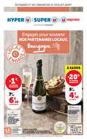 Engagés pour soutenir nos partenaires locaux bourgogne des magasins U express Valable du 01 au 13 juillet 2025