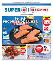 Spécial produits de la mer à prix bas ! chez U express Valable du 11 au 15 juin 2025