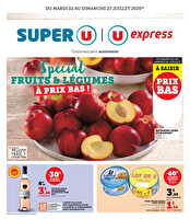 Spécial fruit et légumes à prix bas ! des magasins U express Valable du 22 au 27 juillet 2025