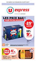 Les prix bas dans votre magasin ! des magasins U express Valable du 05 au 10 août 2025