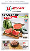 Le marché à prix bas ! chez U express Valable du 05 au 10 août 2025