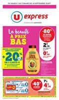 La beauté à prix bas chez U express Valable du 02 au 14 septembre 2025