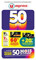 Les prix bas de la semaine des magasins U express Valable du 16 au 28 septembre 2025