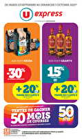 Les prix bas de la semaine des magasins U express Valable du 23 septembre au 05 octobre 2025