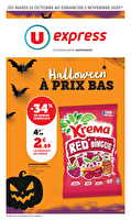 Les prix bas de la semaine des magasins U express Valable du 21 octobre au 02 novembre 2025