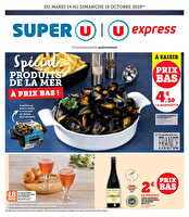 Spécial produits de la mer à prix bas ! des magasins U express Valable du 14 au 19 octobre 2025