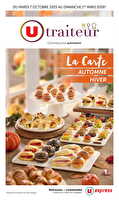 La carte automne hiver des magasins U express Valable du 07 octobre 2025 au 01 mars 2026