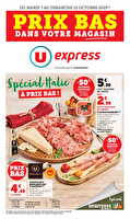 Spécial italie à prix bas ! chez U express Valable du 07 au 12 octobre 2025