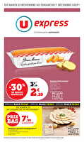Les prix bas de la semaine chez U express Valable du 25 novembre au 07 décembre 2025