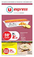 Les prix bas de la semaine chez U express Valable du 25 novembre au 07 décembre 2025