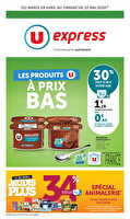 Les prix bas de la semaine des magasins U express Valable du 28 avril au 10 mai 2026