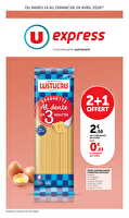 Les prix bas de la semaine des magasins U express Valable du 14 au 26 avril 2026