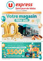 Votre u express fête ses 10 ans ! des magasins U express Valable du 11 au 20 juin 2026