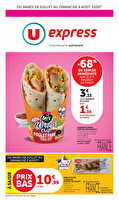 Les prix bas de la semaine chez U express Valable du 28 juillet au 09 août 2026